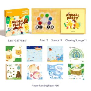 Mideer Creative Finger Paint Kit - Animal Party - Image 2