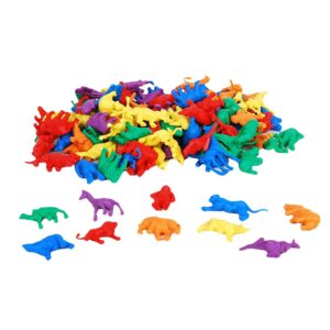 EDX Education - Counters - Wild Animals 6 Colours - 120pcs Polybag - Image 1