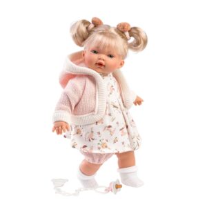 Llorens - Baby Boy Doll With Clothing And Accessories: Roberta Llorona - With Mechanism- 33cm - Image 1