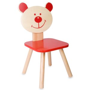 Bear Chair for Kids - Red - Image 1
