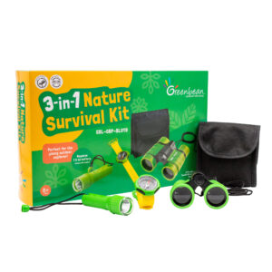 Greenbean Science - Nature Survival Kit - Binocular with Lanyard & Compass - Image 1