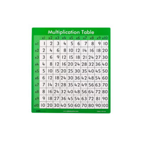 Multiplication Table 10x (30pc) 16cmx14cm Double-S - Image 1