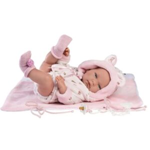 Llorens - Baby Girl Doll With Clothing And Accessories: Nica With Nappy Changer - 40cm - Image 1
