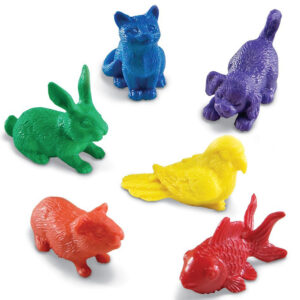 Counters - Pets 6 Colours - 72pc Polybag