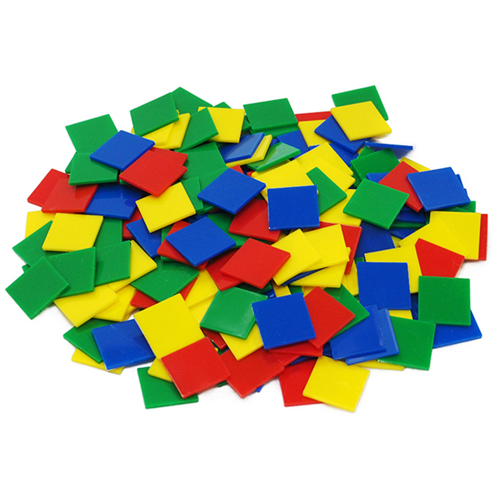 Colour Tiles - Plastic 4 Colours 25mm - 400pcs