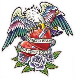 Laptop Sticker EAGLE HEART