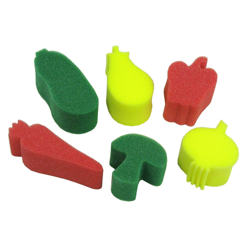 Sponge Painting Set - Vegetable - 6pcs