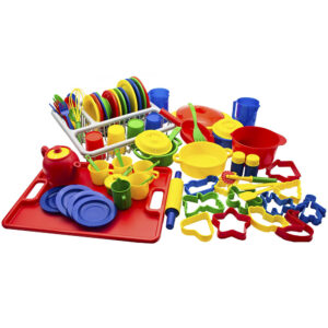 Kitchen Set + Tray + Drying Rack Natural Colours