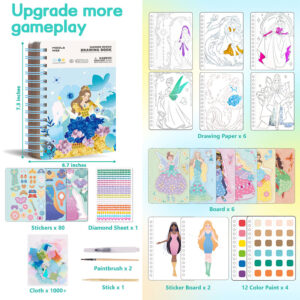 Fashion Design Drawing Book-Magic Princesses - Image 1