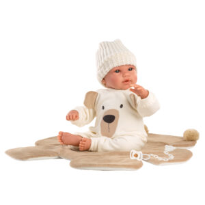 Baby Boy Doll with Crying Mechanism, Bear-Themed - Image 1