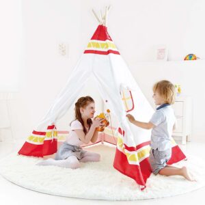 Hape - Teepee Tent - Red - Image 3