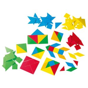 Gigo - Tangrams + 5 Activity Cards 105pc Container - Image 3