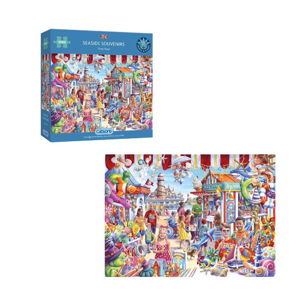 Gibsons - Seaside Souvenirs - 1000 Piece Jigsaw Puzzle - BrainPlay