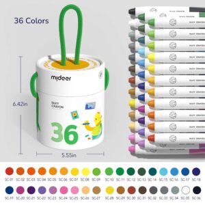 Mideer - Silky Crayons Colourful Bucket - 36 Colours - Image 3