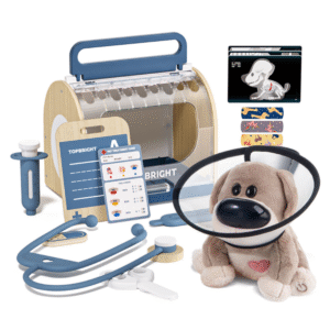 TopBright - Pretend & Play - Dr. Dog Vet Kit with Lights And Sounds - 14pcs - Image 2