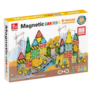 Magnetic Tiles - Truck Construction Set - 50 Pieces - Image 6