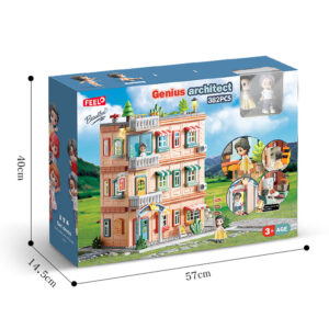 Feelo - Genius Architect Villa - Building Block Set - 382 Pieces - Image 4