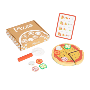 hi Pando - Pretend & Play - Wooden Pizza Making Set - 16pcs - Image 3