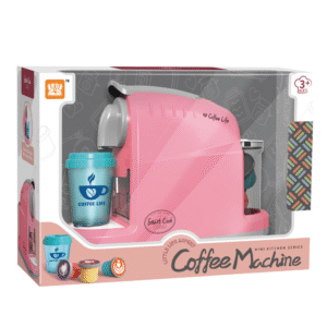 Pretend & Play Coffee Maker Set with Sounds & Colour Changing Cup - Pink - Image 3