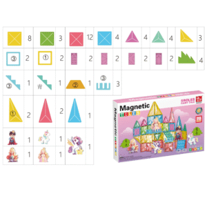 Magnetic Tiles - Princess Set - 70 Pieces - Image 2