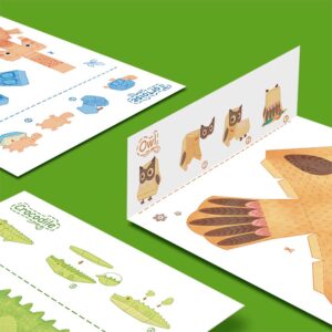 Mideer - 3D Animal Themed Origami Paper Craft Set - Image 5