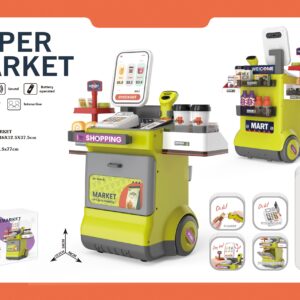 Cogo - Pretend & Play Grocery Store - Cash Register and Accessories - 48 Pieces - Image 2