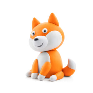 Hey Clay - Modelling Air-Dry Clay with Fun Interactive App - Shiba Inu, Spitz, Pug, Series Dog Story, 6 cans - Image 3