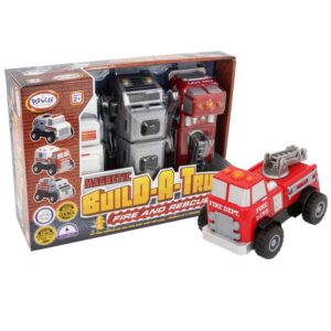 Popular Playthings - Magnetic Build-A-Truck: Fire and Rescue - Image 1