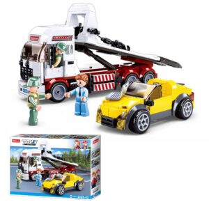 Sluban - Town - Car Trailer - 338pcs - Image 1
