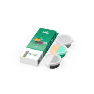 Hey Clay - Modelling Air-Dry Clay with Fun Interactive App - Duck, series Farm Birds, 3 cans - Image 4