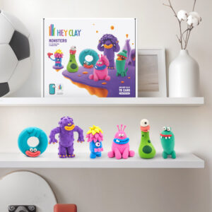 Hey Clay - Modelling Air-Dry Clay with Fun Interactive App - Monsters, 15 cans - Image 4