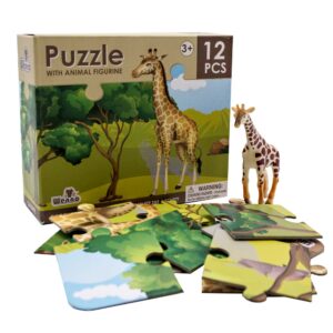 National Geographic - Puzzle - Giraffe - 12pcs with Toy - Image 2