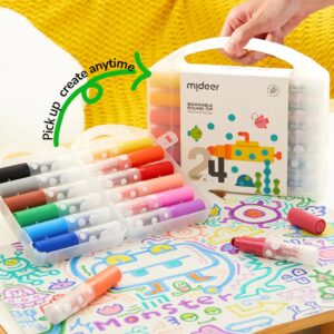Mideer - Round-tip Washable Marker - 24 Colours - Image 5