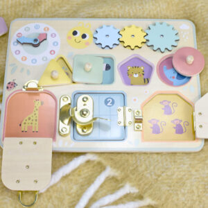 TookyToy - Wooden Busy Board - Pastel - Image 5