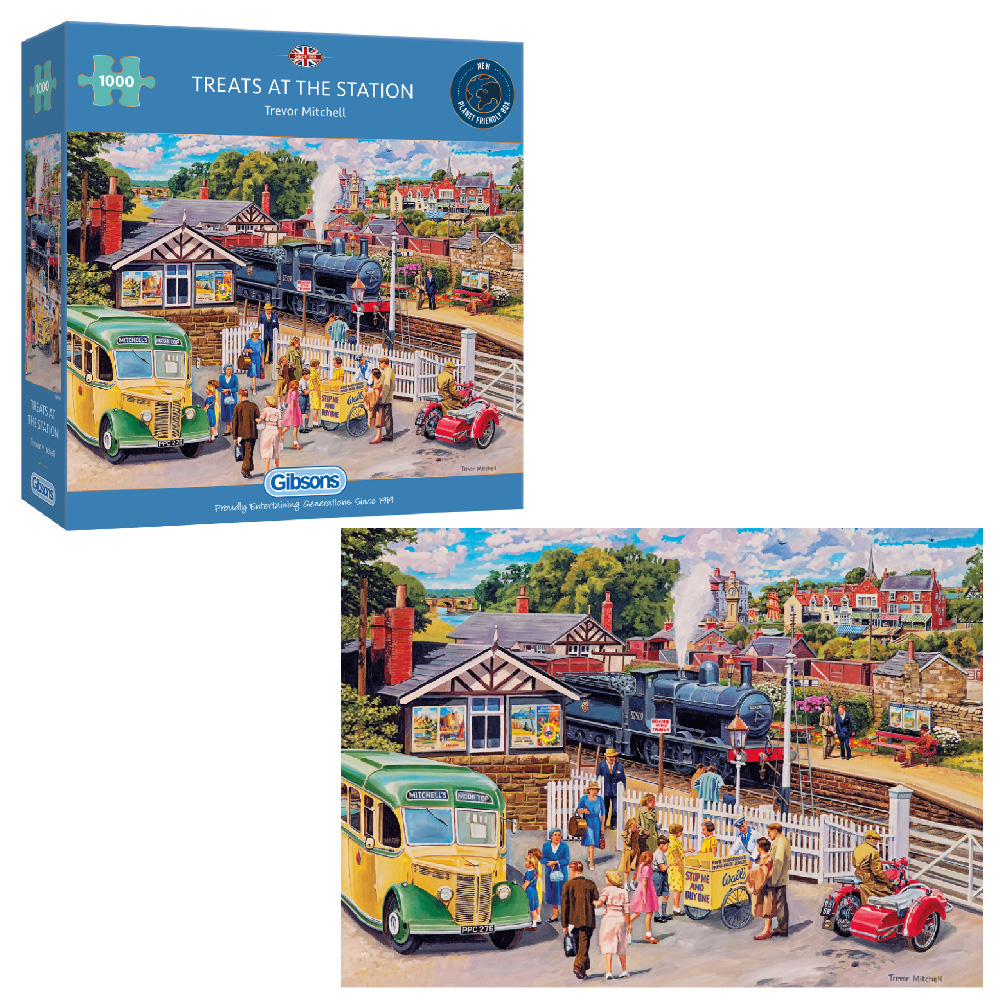 Gibsons - Treats at the Station - Jigsaw Puzzle - 1000pcs - BrainPlay