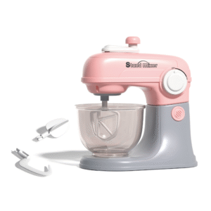 Pretend & Play Stand Mixer - Rotating Baking Set - Pink - Image 1