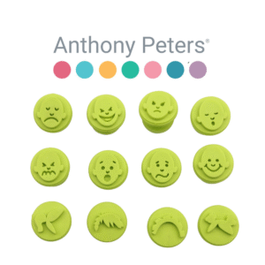 Anthony Peters - Easy-Grip Emotions Paint & Dough Stampers - 12 Pieces - Image 1