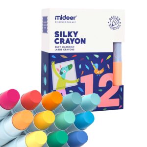 Mideer - Silky Crayon - 12 Colours - Image 1