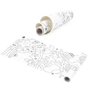 TookyToy - 2-in-1 Dot Art Painting Kit and Colouring Roll: 10 Colours - Image 3