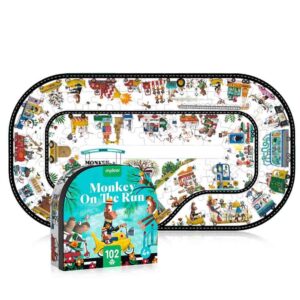 Mideer - Monkey on the Run Puzzle Box: 102 Pieces - Image 2