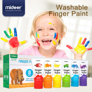Mideer - Finger Paint Tube Set - 8 Colours - Image 5