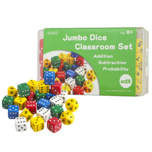 EDX Education - Dice - Classroom Set Jumbo - 25mm - 24pcs - Container - Image 2