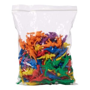 EDX Education - Counters - Dinosaur 6 Colours - 128pcs Polybag - Image 1