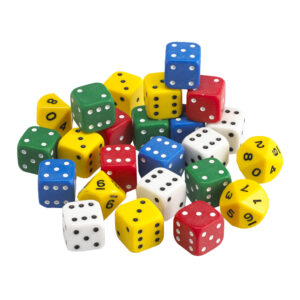 EDX Education - Dice - Classroom Set Jumbo - 25mm - 24pcs - Container - Image 1