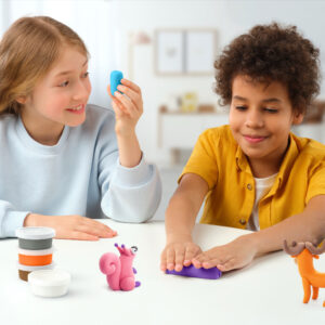 Hey Clay - Modelling Air-Dry Clay with Fun Interactive App - Forest Animals, 15 cans - Image 4