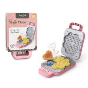Pretend & Play Waffle Maker Set with Colour Changing Waffles - Pink - Image 4