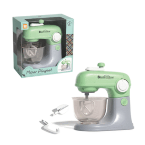 Pretend & Play Stand Mixer - Rotating Baking Set - Green - Image 5