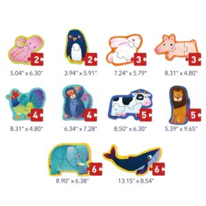 Mideer - 10-in-1 Level Up Puzzle: Level 1 Simple Animals - Image 3