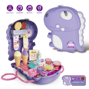 Cogo - Pretend & Play 2-in-1 Dessert Food Set with Dinosaur Satchel - 21 Pieces - Image 5