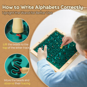TopBright - Magnetic Maze - Alphabet Tracing Board - Image 9